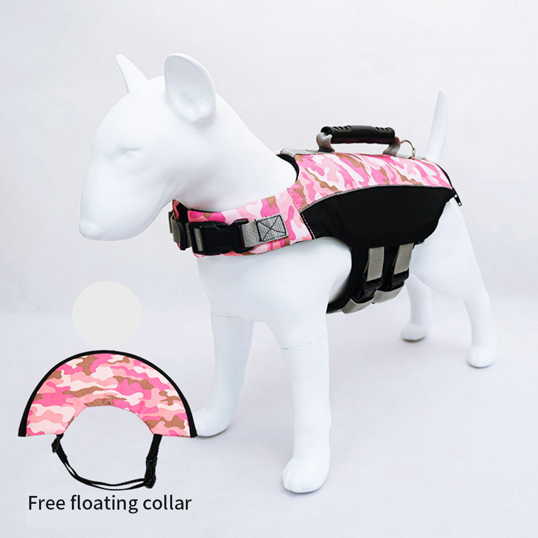 Pink Camo Dog Life Jacket - Extra Large