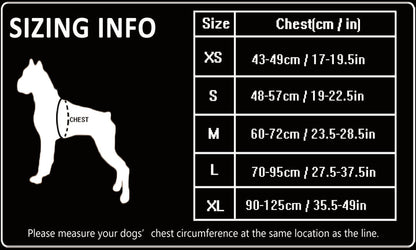 Reflective Heavy Duty Harness Black - Medium
