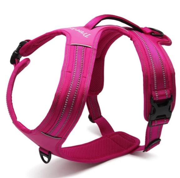 Reflective Heavy Duty Harness Pink - Extra Small