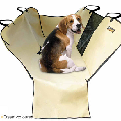 Beige Dog Car Seat Protector