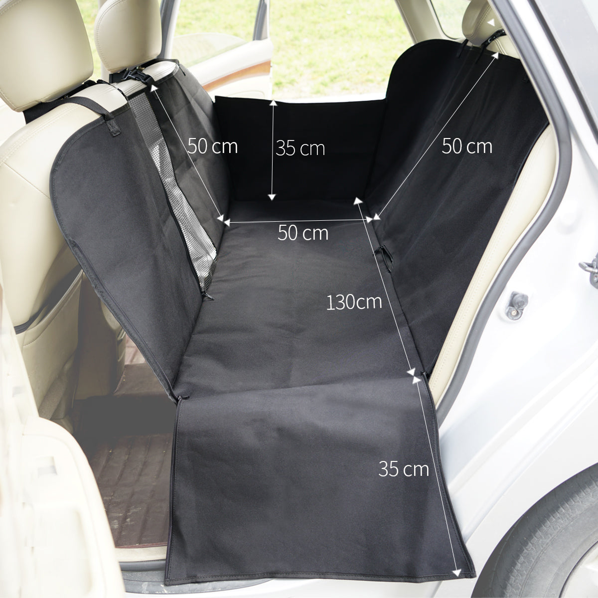 Beige Dog Car Seat Protector