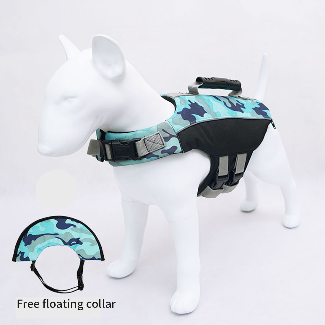 Green Camo Dog Life Jacket - Medium