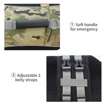 Green Camo Dog Life Jacket - Large