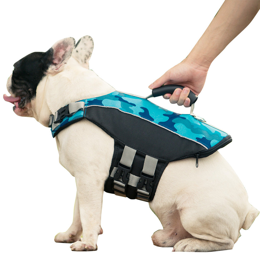 Green Camo Dog Life Jacket - Large