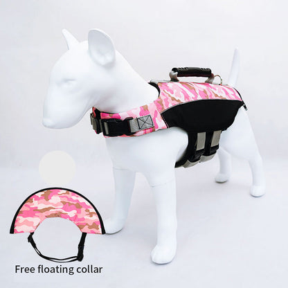 Pink Camo Dog Life Jacket - Extra Large